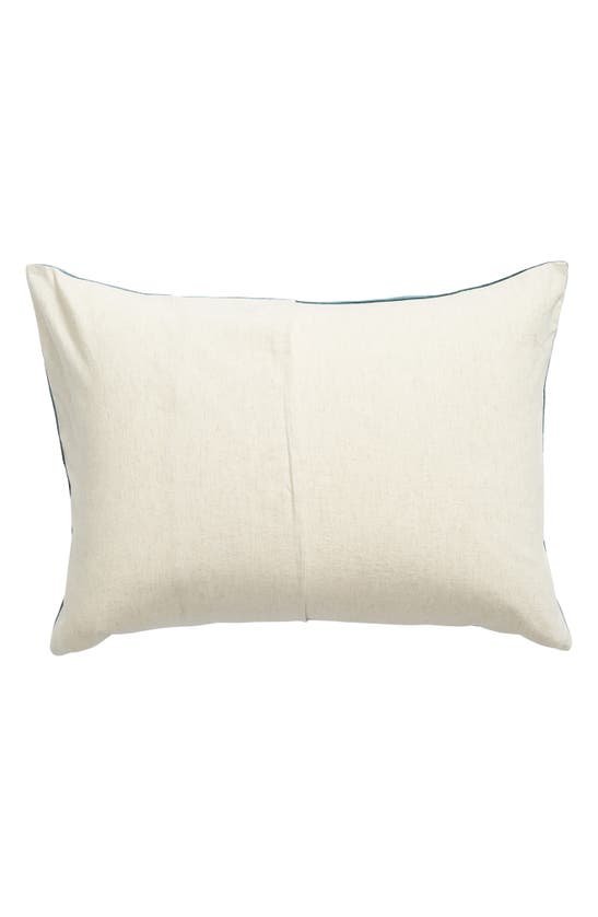 Nordstrom At Home Shimmer Velvet Sham In Teal Gazer