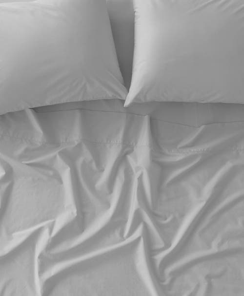 Pact Organic Cool-air Percale Fitted Sheet In Lunar