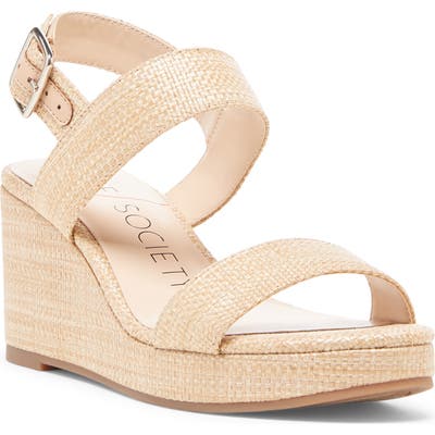 Sole Society Cimme Wedge Sandal, White
