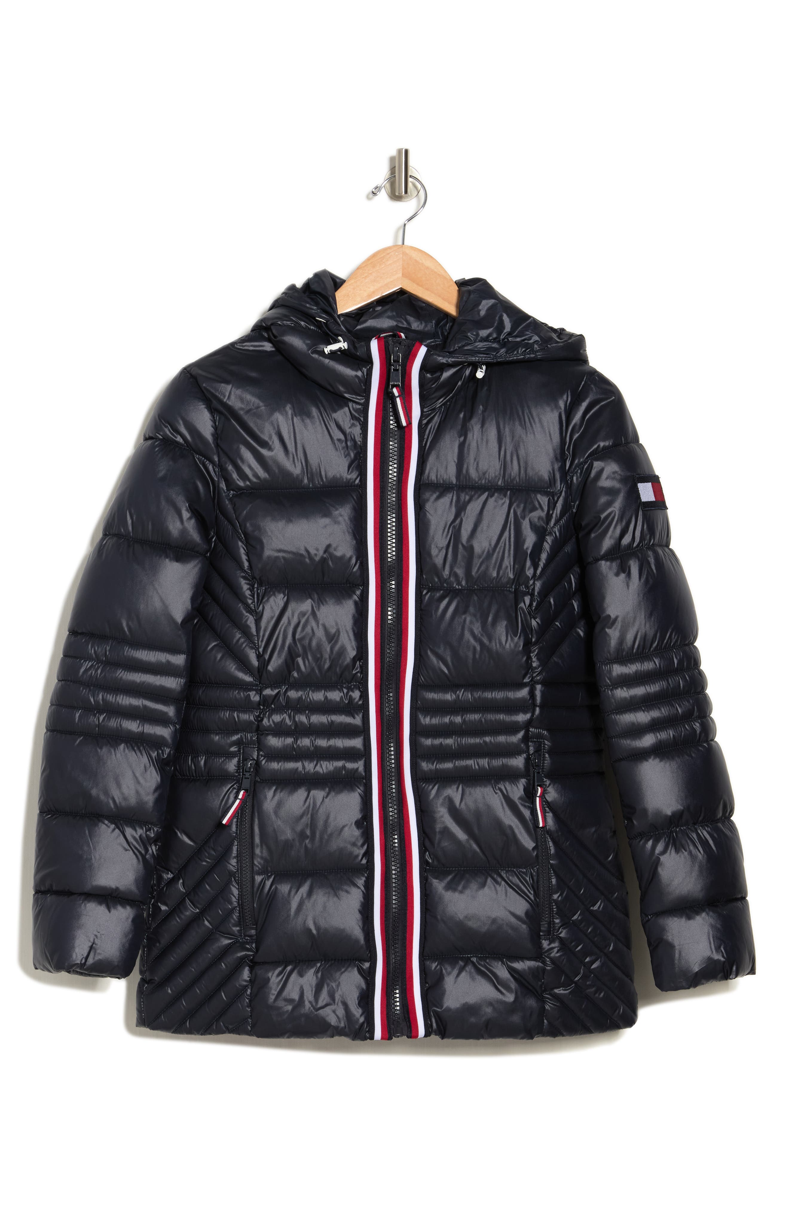 tommy hilfiger puffer jacket no hood