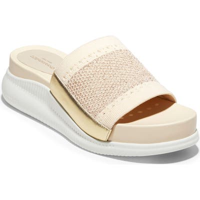 Cole Haan 2.zerogrand Stitchlite(TM) Slide Sandal- Beige