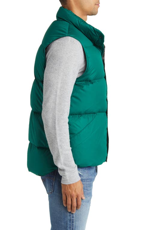 L.l.bean Bean's Trail Model Down Vest '82 In Emerald Spruce