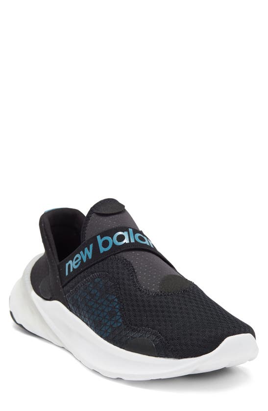 New Balance Fresh Foam Roav Knit Sneaker In Black/ White