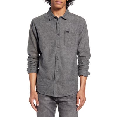 Rvca Sand Button-Up Flannel Shirt