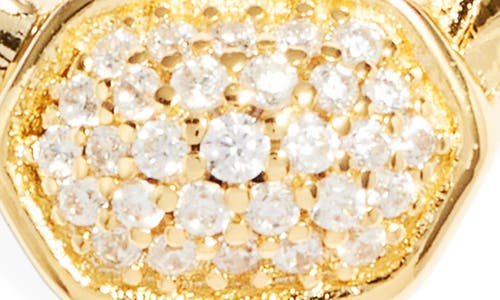 Kendra Scott Alanna Crystal Pendant Necklace In Gold White Crystal