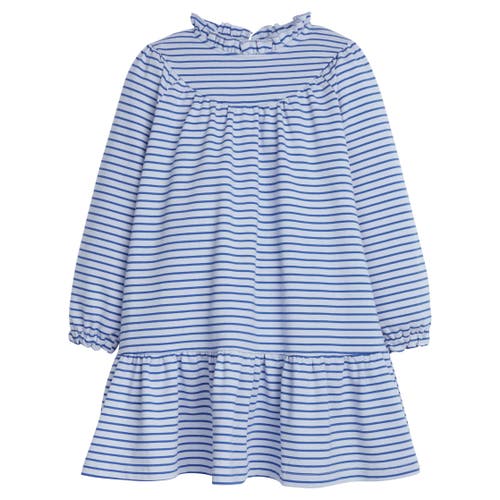 Bisby Kids' Knit Jody Dress In Blue Stripe