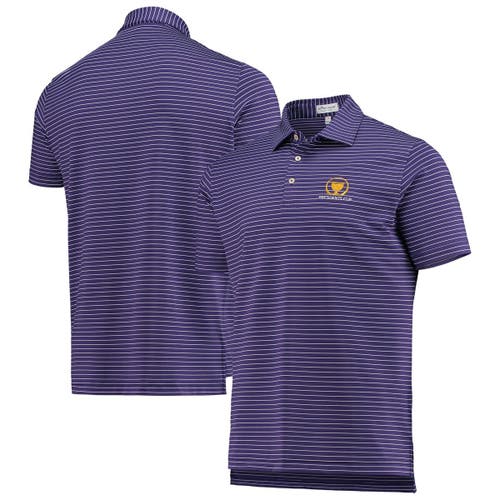 Men's Peter Millar Purple Presidents Cup Crafty Performance Jersey Polo