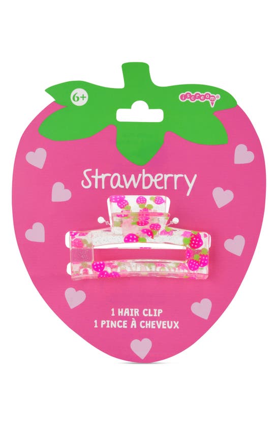 Shop Iscream Kids' Strawberry Claw Clip In Multi