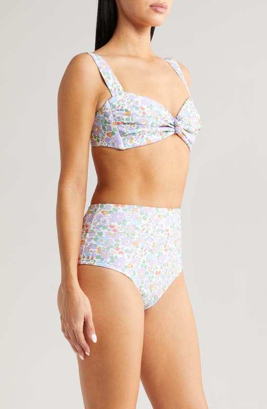 Montce X Liberty London Lulu Floral Print Bikini Bottoms In Betsy