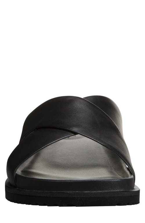 Shop Allen Edmonds Del Mar Leather Slide Sandal In Black