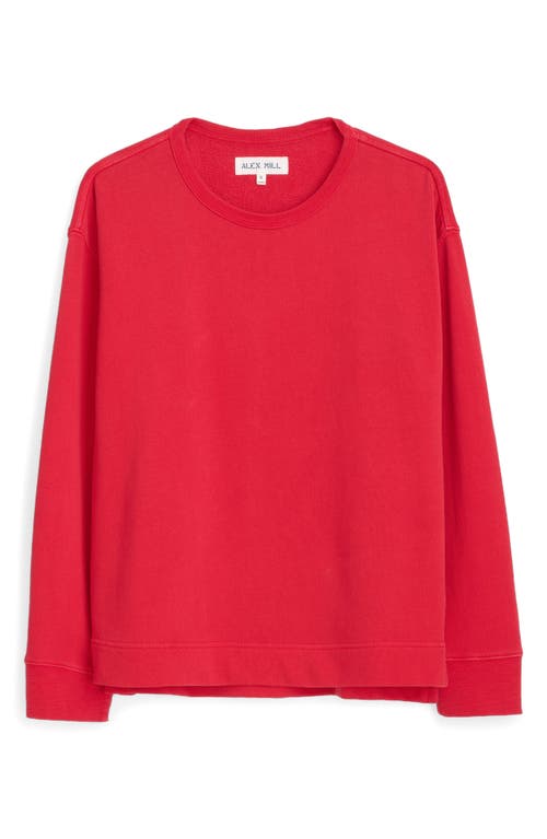 Shop Alex Mill Frankie Sweatshirt In Cardinal