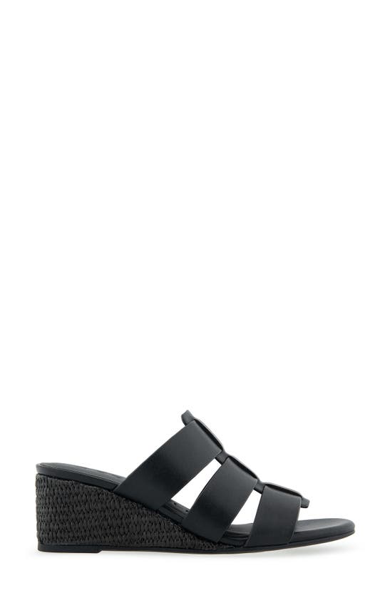 Shop Aerosoles Wilma Wedge Sandal In Black Combo