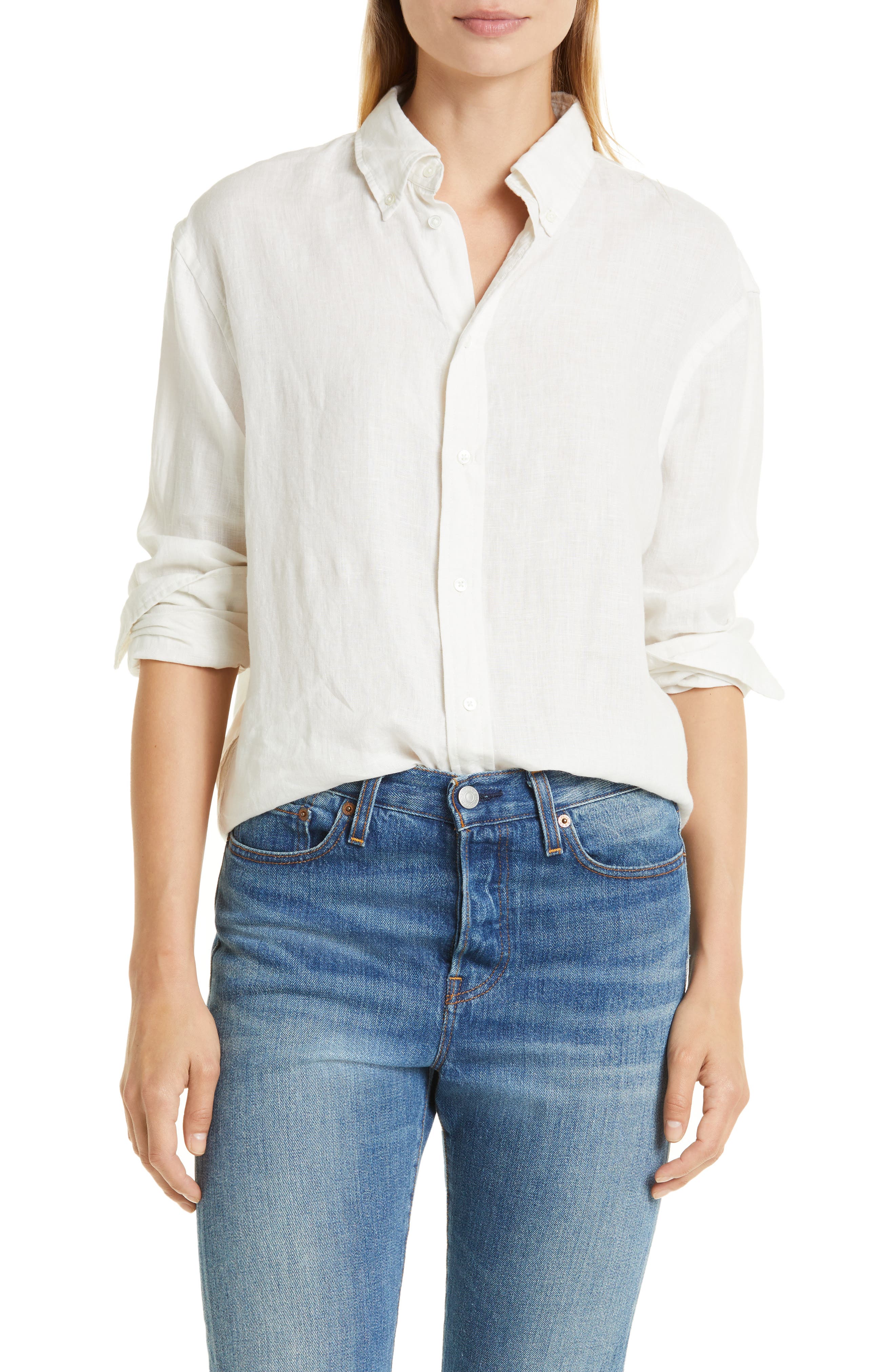 ralph lauren white blouse