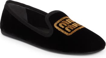 Miu miu discount velvet flats