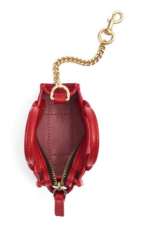 Shop Marc Jacobs The Nano Tote Bag Charm In True Red