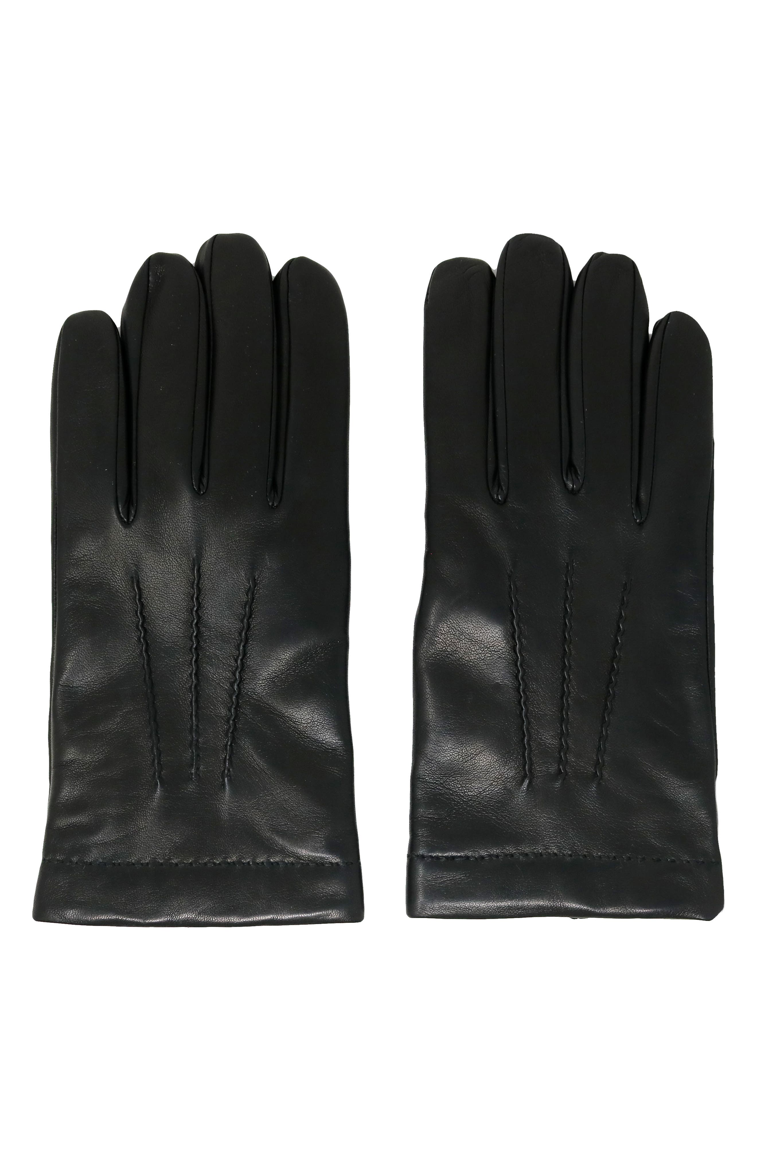 nordstrom red leather gloves