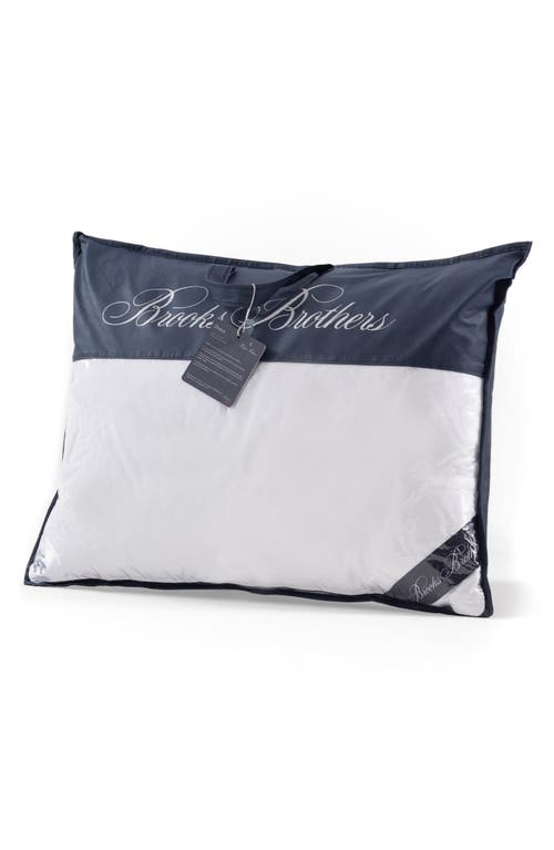 Brooks Brothers Goose Down Pillow In White