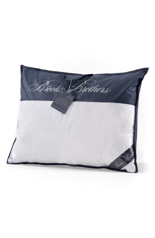 Shop Brooks Brothers Goose Down Pillow In White