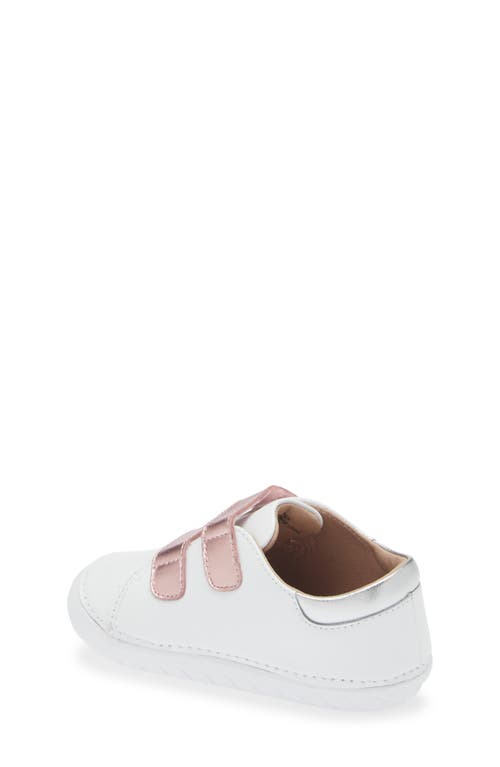 Shop Old Soles Kids' Two-tone Leather Sneaker In Snow/pink