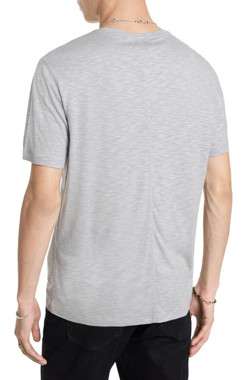 Shop John Varvatos Park Slub Jersey Crewneck T-shirt In Griffin Grey