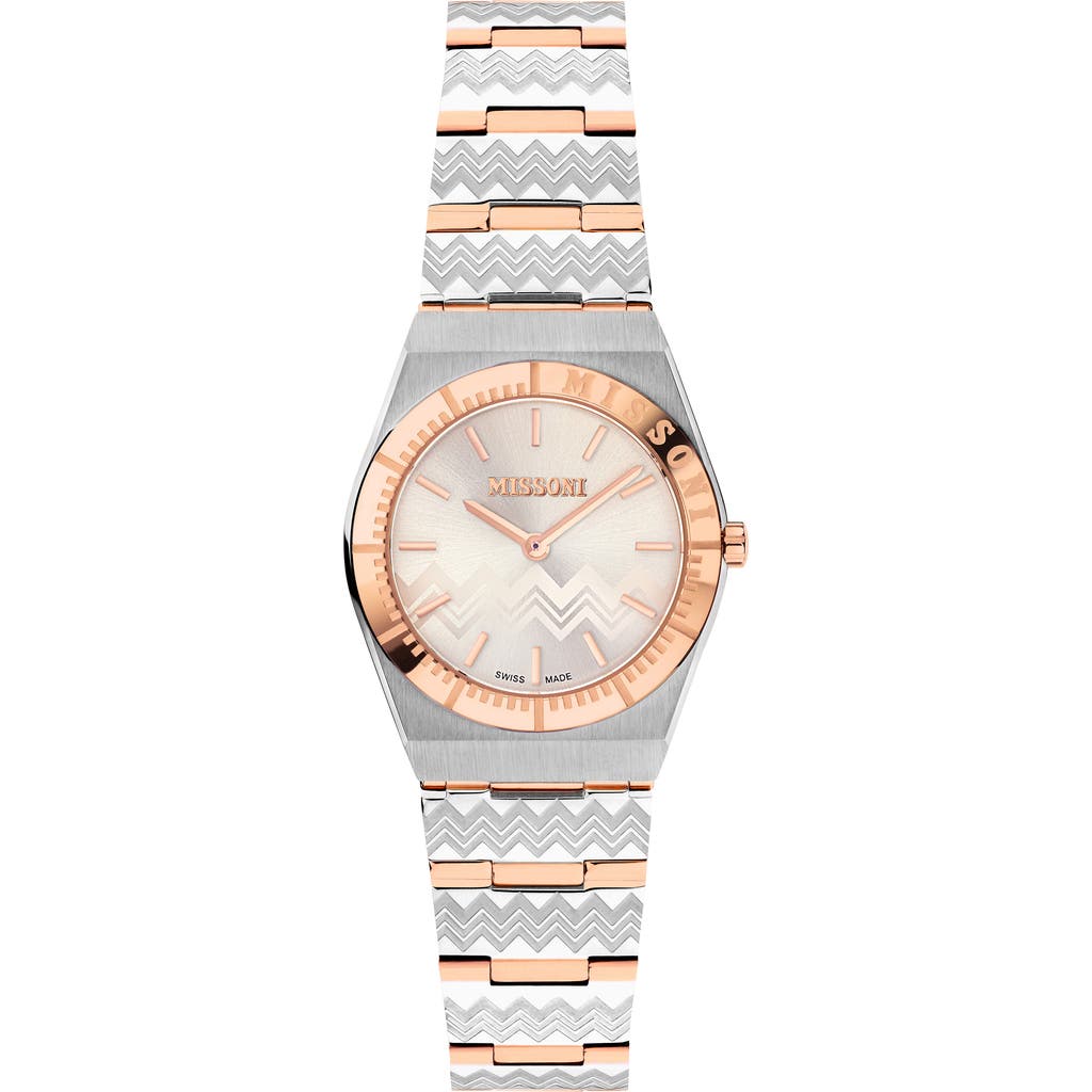 Missoni Milano Bracelet Watch, 29mm In Two Tone