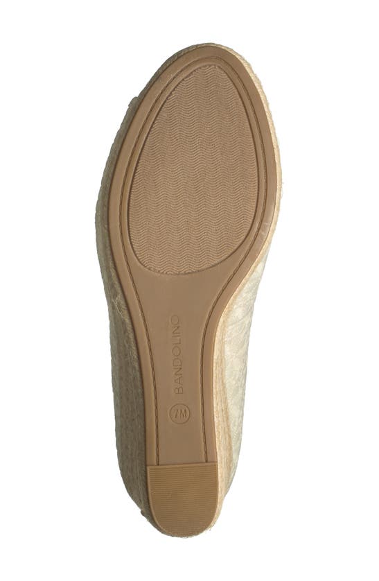 Shop Bandolino Nuri Espadrille Wedge Sandal In Ivory
