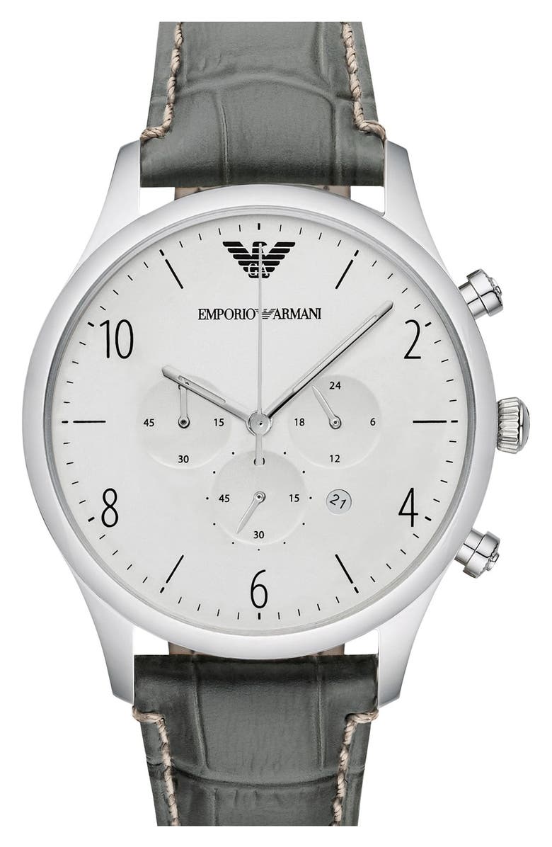 Emporio Armani Chronograph Watch, 43mm | Nordstrom