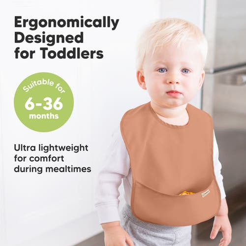 Keababies 3-pack Presto Waterproof Bibs In Fawn