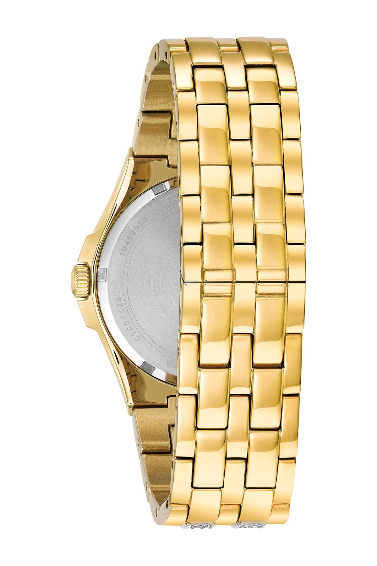 men's swarovski crystal accented watch