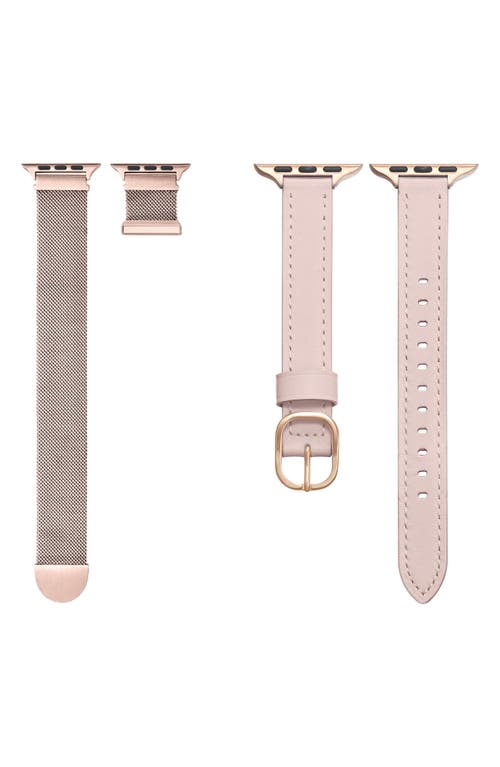 Assorted 2-Pack Apple Watch Watchbands in Rose Gold /Rose Gold