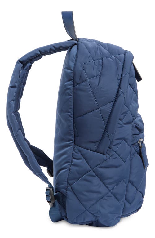 Marc Jacobs Quilted Nylon School Backpack In Azure Blue