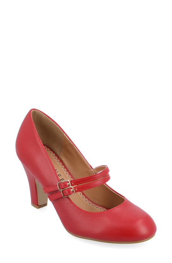 Shop Journee Collection Windy Pump In Red