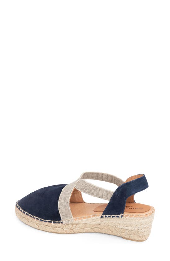 Shop Patricia Green Grace Espadrille Wedge In Navy