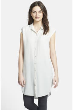 Eileen Fisher Classic Collar Silk Tunic (Online Only) | Nordstrom