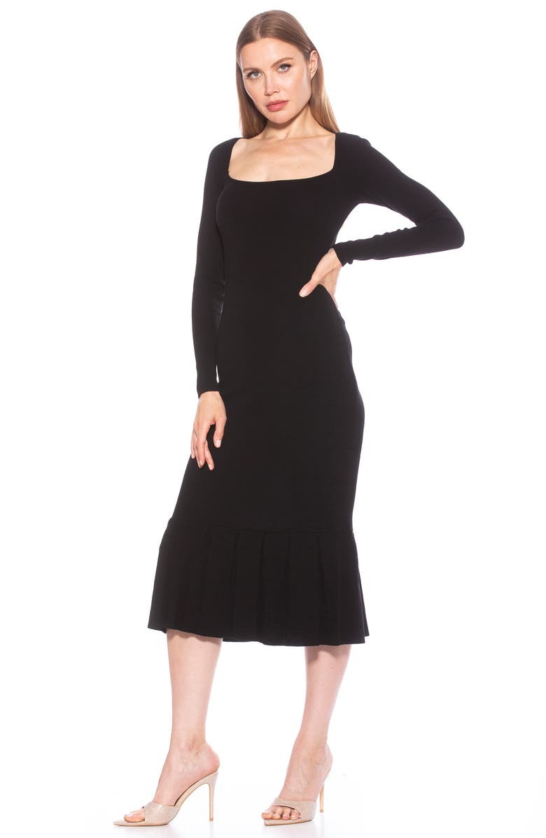 Alexia Admor Reese Long Sleeve Knit Midi Sweater Dress | Nordstromrack