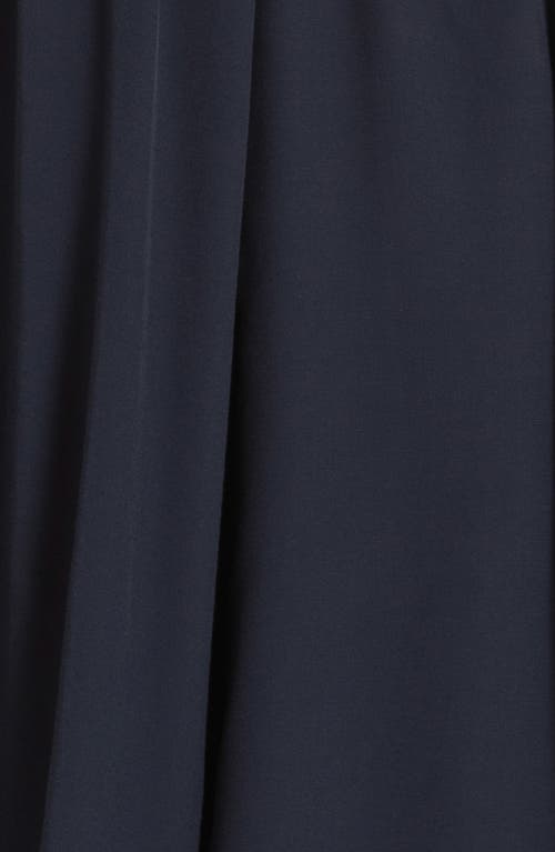 Seraphine Flutter Sleeve Maternity/nursing Dress In Navy