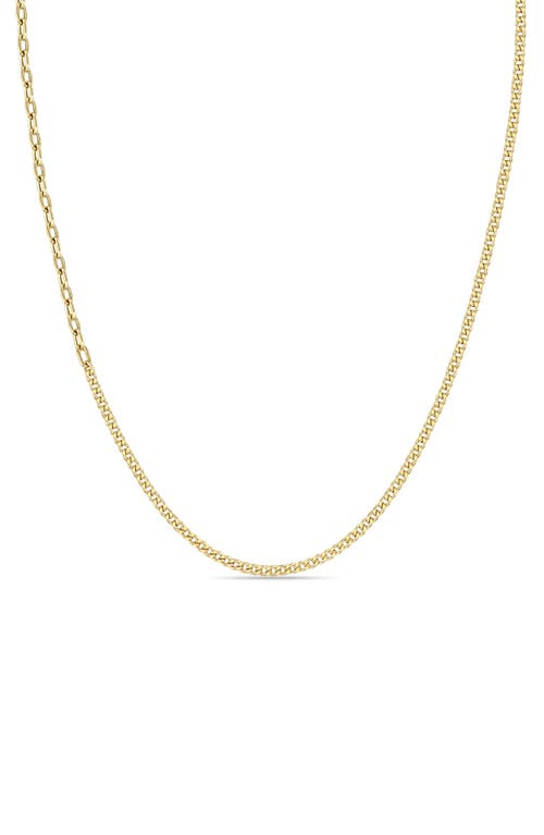 Zoë Chicco Mixed Chain Necklace in 14K Yellow Gold at Nordstrom, Size 16
