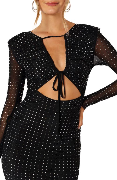 Petal And Pup Petal & Pup Salvatore Long Sleeve Midi Dress In Black