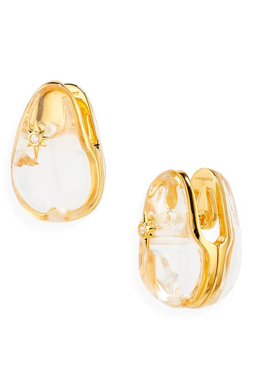 Zimmermann Crystal Pebble Earrings In Gold