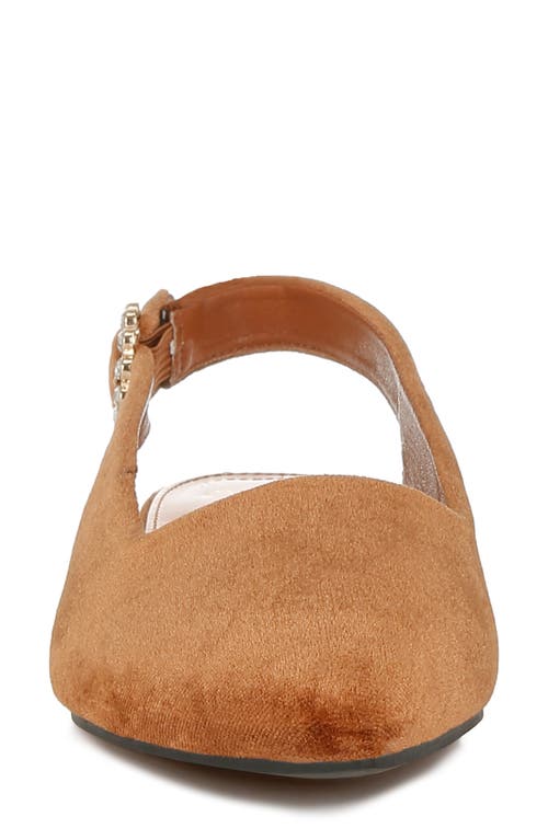 London Rag Dolan Slingback Flat In Brown