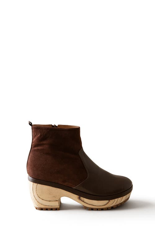 Shop Huma Blanco Lana Clog Boot In Chocolate