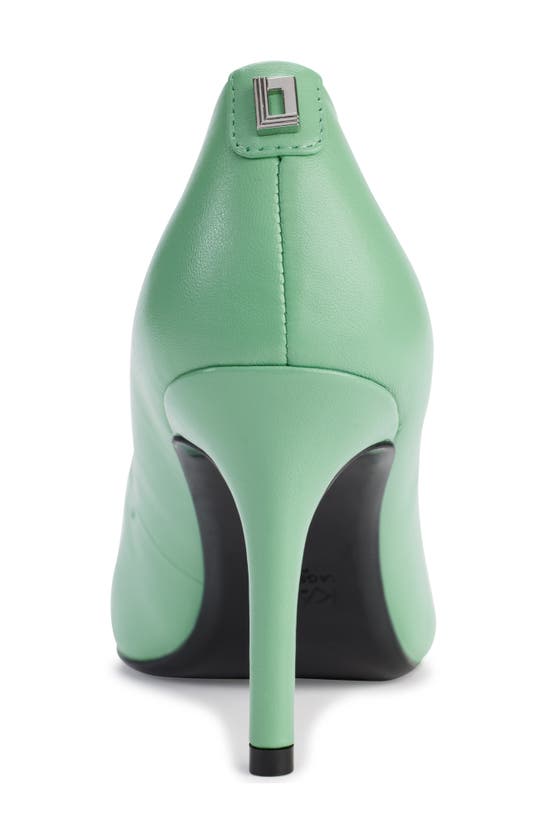 Shop Karl Lagerfeld Royale Pointed Toe Pump In Hemlock