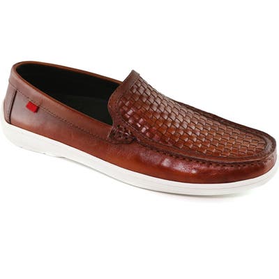 Marc Joseph New York South Street Woven Driving Loafer, Brown