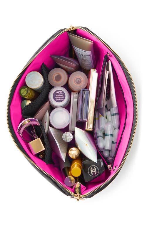 Shop Kusshi Vacationer Makeup Bag In Black/pink