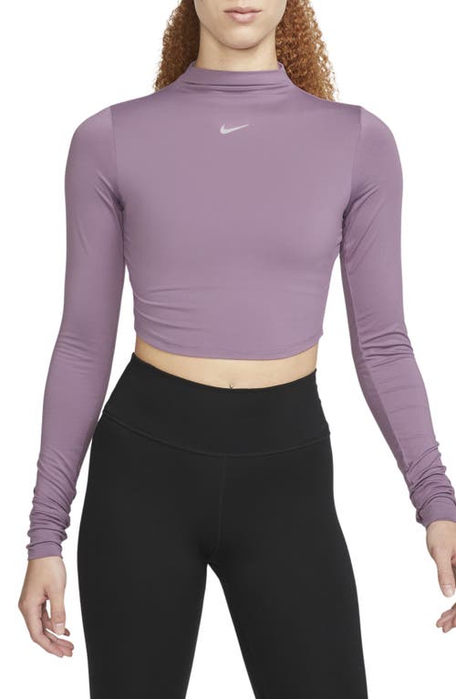 Nike Dri-FIT One Luxe Mock Neck Crop Top at Nordstrom,