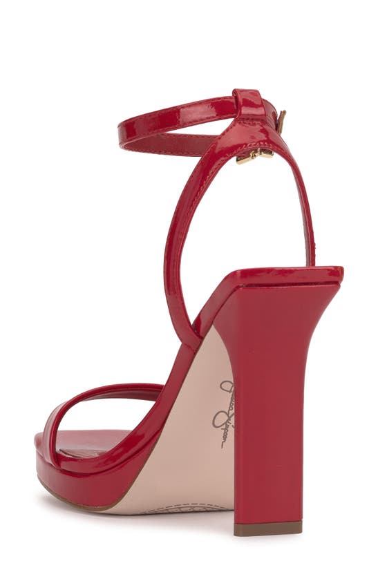 Shop Jessica Simpson Adonia Ankle Strap Platform Sandal In Red Muse