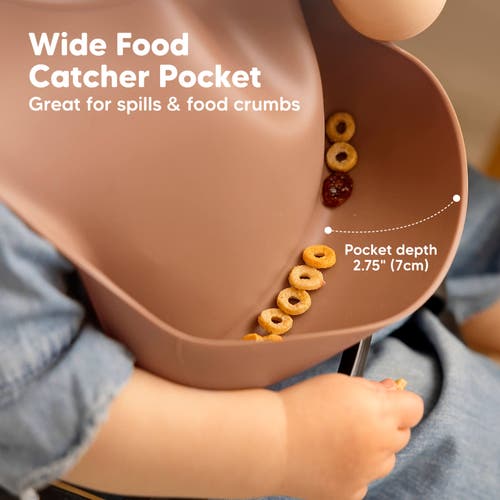 Keababies Prep Silicone Bibs In Dusk