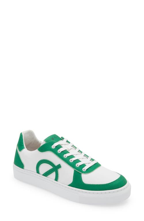 Classic Water Repellent Sneaker in White/Green/Green