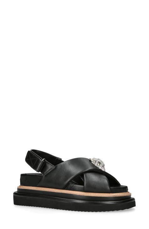 Kurt geiger black online sandals