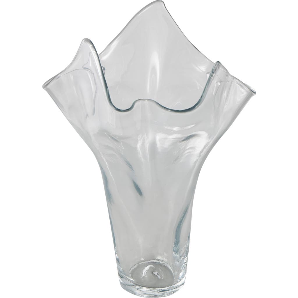 Vivian Lune Home Clear Glass Vase In Clear